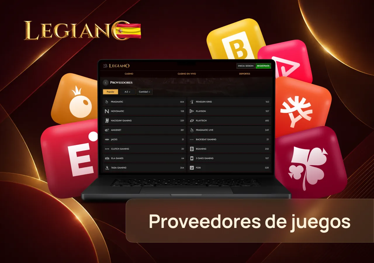 La plataforma reúne proveedores de juegos con diferentes categorías y opciones de entretenimiento.